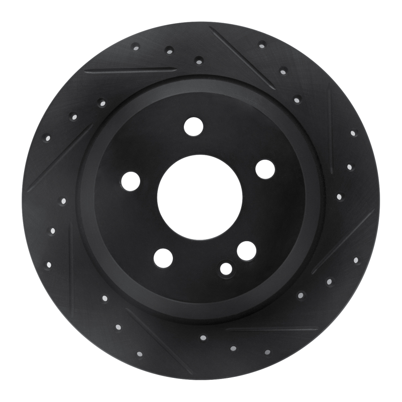 Mercedes-Benz Viano Brake Rotor (1) - Rear Right - R1 Concepts - Drilled & Slotted - Black - `16-`23 Mercedes-Benz Viano Brake Rotor (1) - Rear Right - R1 Concepts - Drilled & Slotted - Black - `16-`23